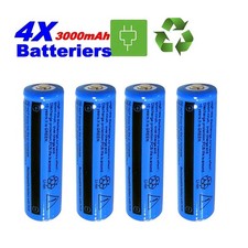 4Pcs 18650 Lithium Battery
