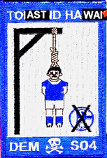 ANTI SCHALE 04 AUFNÄHER PATCH für BVB-RWE-Bochum-HSV-Köln-MSV-FCB-Berlin...FANS