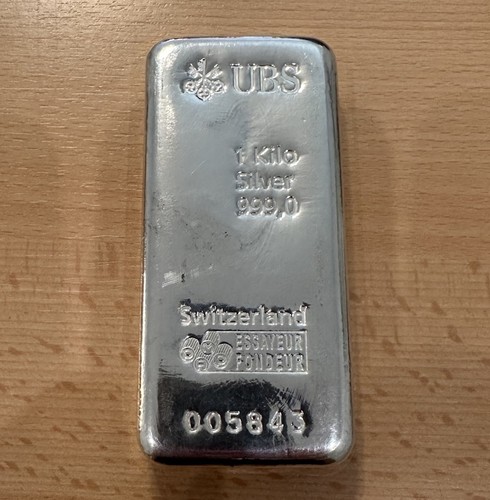 Kilo silberbarren 999 silber - 1,