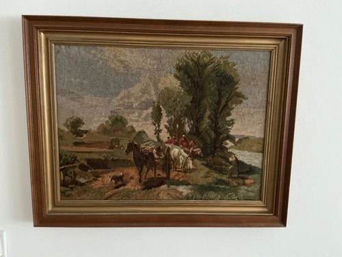 Altes großes gobelinbild - ,