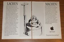 Seltene Werbung APPLE Computer - Lachen & Machen 1988