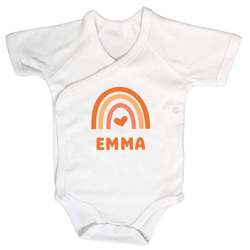 Baby body kurzarm mit name - baby,