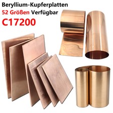 Beryllium-Kupferplatten Becu