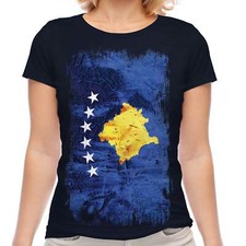 KOSOVO GRUNGE FLAG DAMEN