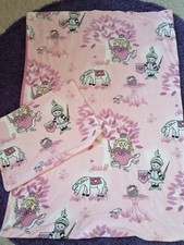 Winterengel warm Bettwäsche 100 x 135 cm 40x60cm Bettbezug Kuschelig Rosa Winter