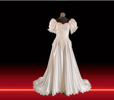 Hochzeitskleid mit hutschleier - hochzeitskleid,
