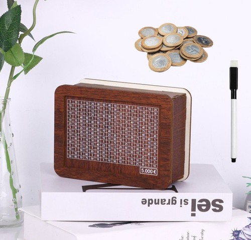 Holz sparschwein spardose - sparschwein,