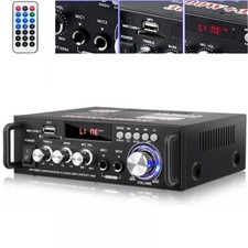 600W Bluetooth 5.0 Mini Verstärker HiFi Power Audio Stereo Bass USB MP3 FM Radio