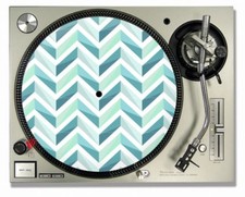 Blue Zig Zag DJ SLIPMATS /