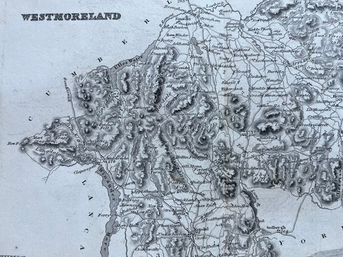 Antike landkarte westmoreland - antike,