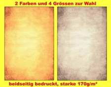 Urkunden-Papier Dokumentenpapier A4 A5 A6 Vintage Antik-Optik marmoriert 170g/m²
