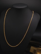 Halskette Gelbgold 416 Gold 10 Karat Modern Elegant Kordelkette ca. 62 cm