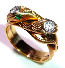 Ring 585 gold schlangen - gold, 0.20