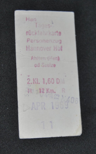 Fahrkarte bundesbahn - ,