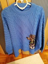 Rose Pulli Grobstrick Blau