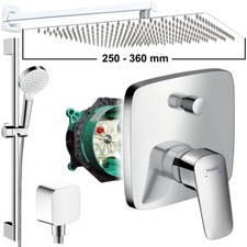 Hansgrohe Duscharmatur Logis Unterputz Regendusche Ibox Duschset [Gr. S/L/XXL]
