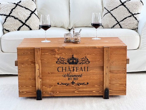 Truhe couchtisch holz massiv - truhe,