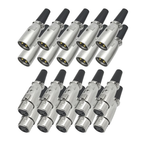 Xlr stecker kupplung 10x - xlr,