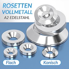 Rosetten Vollmetall für