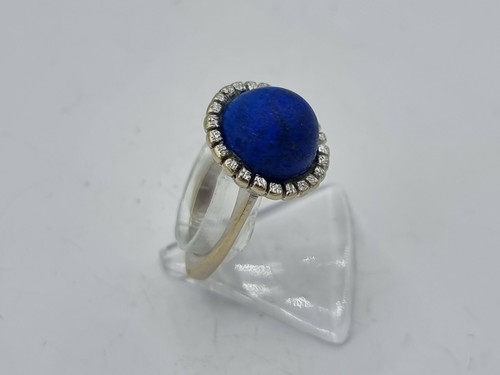 B51 vintage lapis ring weiß - lapis,