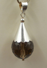 Rauchquarz -  Anhänger Sterlingsilber 925