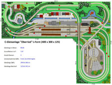 GP4-0110 C-Gleisplan Oberried 400x300x125 (L-Form) als DIN A4 Mappe (Color)