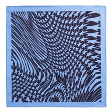 MUGLER H&M Tuch 'Men Swirling-Star Silk Scarf Black' - 45x45 cm - Seide