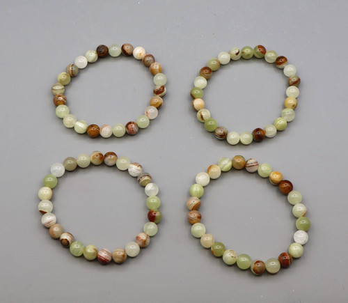 Armband onyx marmor 8 mm - ca.,