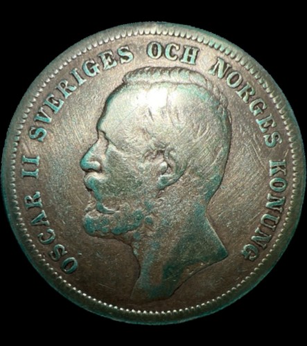 Schweden krone oskar ii - krone,,