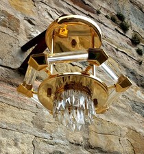 Stylische Nachtmann Design Deckenlampe, Kronleuchter, Messing