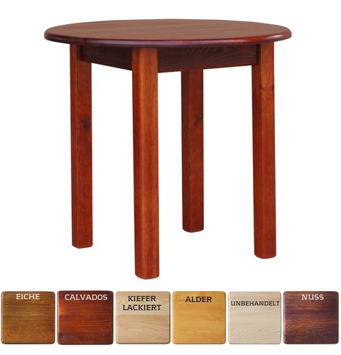 Kindertisch runder kiefer - kindertisch,
