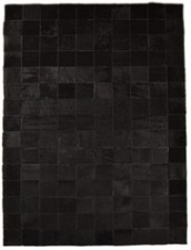 KUHFELL TEPPICH SCHWARZ