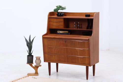 Vintage teak sekretär 60er - sekretär,