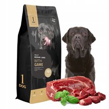 Hundefutter Trockenfutter Hund 12 kg Getreidefreies mit Wildfleisch 1DOG