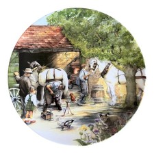 Vintage Royal Doulton The Blacksmith mit 100mm Scheibe Klebeplatte Aufhänger 21 cm