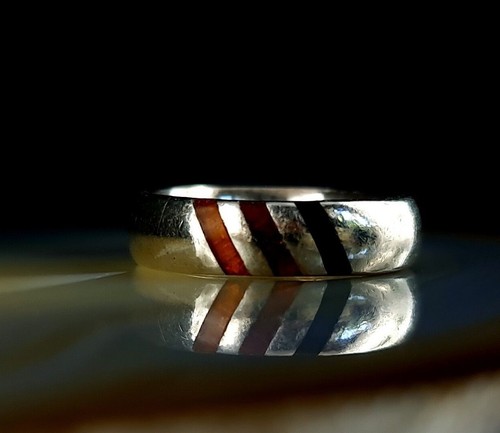 Ring silber 925 massiv schwarz - ring,