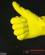 Gummihandschuhe Latexhandschuhe Schutzhandschuhe Haushaltshandschuhe Gr.10 Gelb