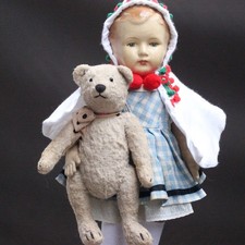 Alte antike Stoff Puppe Bing