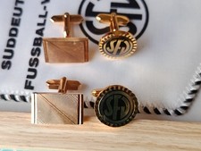Restposten Manschettenknöpfe 4 Paar + ein Wimpel Süddeutscher Fußball-Verband