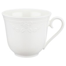 Milchkaffeetasse Villeroy & Boch Fiori weiß weiss