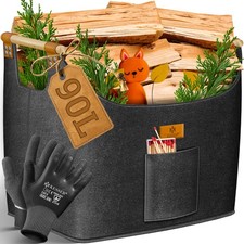 RETOURE Holzkorb für Kaminholz Aufbewahrung Holz Brennholzkorb 90L