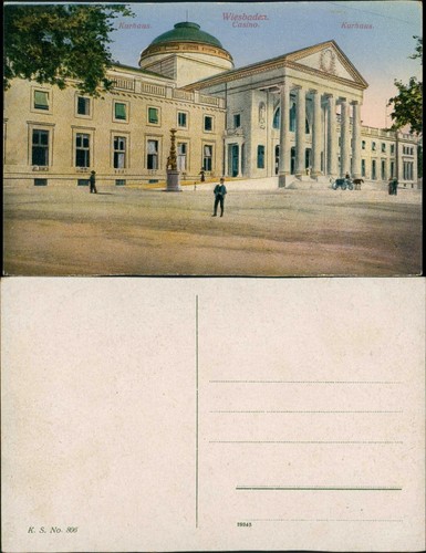 Ansichtskarte wiesbaden - ansichtskarte,