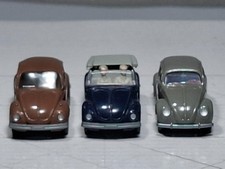 WIKING H0 SET 3 VERSCHIEDENE VW KÄFER 1200 BREZELFENSTER+1302 LS CABRIO+1303