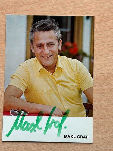 Maxl graf autogrammkarte - maxl,