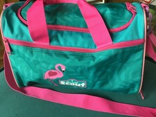 Sport Tasche grün pink mit Flamingo von scout