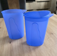 Tupperware Junge Welle 2 x Saftkanne mit Deckel 1 L Blau