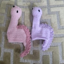 2 x handgestrickte gestrickte