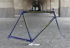 Patelli Super Corsa Frame / 56 cm / Columbus / Blue Yellow Campagnolo Bologna