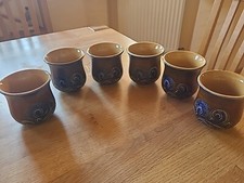 6 Becher Aus Keramik Steingut