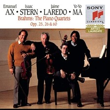 Brahms The Piano Quartets EMANUEL AX YO-YO MA ISAAC STERN SONY CLASSICAL 2CD BOX